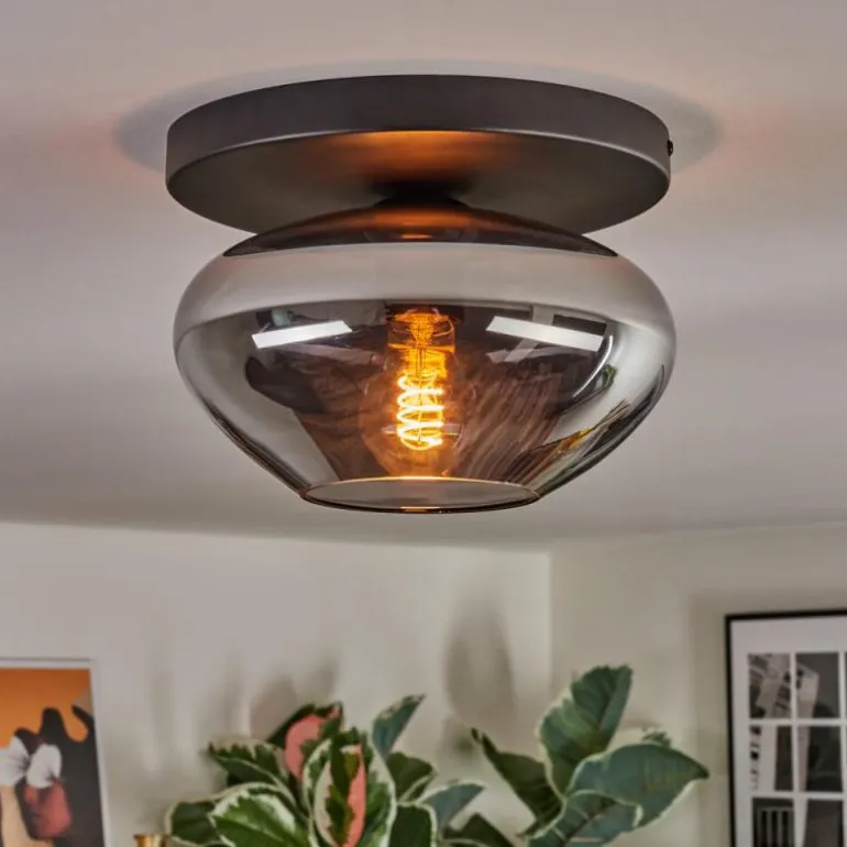 Mertola Plafonnier, Boule lumineuse Fumé, 1 lumière