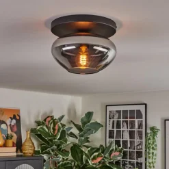 Mertola Plafonnier, Boule lumineuse Fumé, 1 lumière