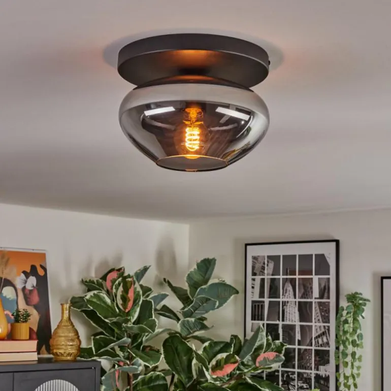 Mertola Plafonnier, Boule lumineuse Fumé, 1 lumière