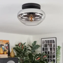 Mertola Plafonnier, Boule lumineuse Clair, Fumé, 1 lumière