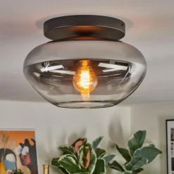 Mertola Plafonnier, Boule lumineuse Clair, Fumé, 1 lumière