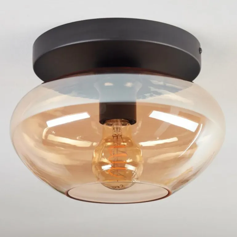 Mertola Plafonnier, Boule lumineuse Ambre, 1 lumière