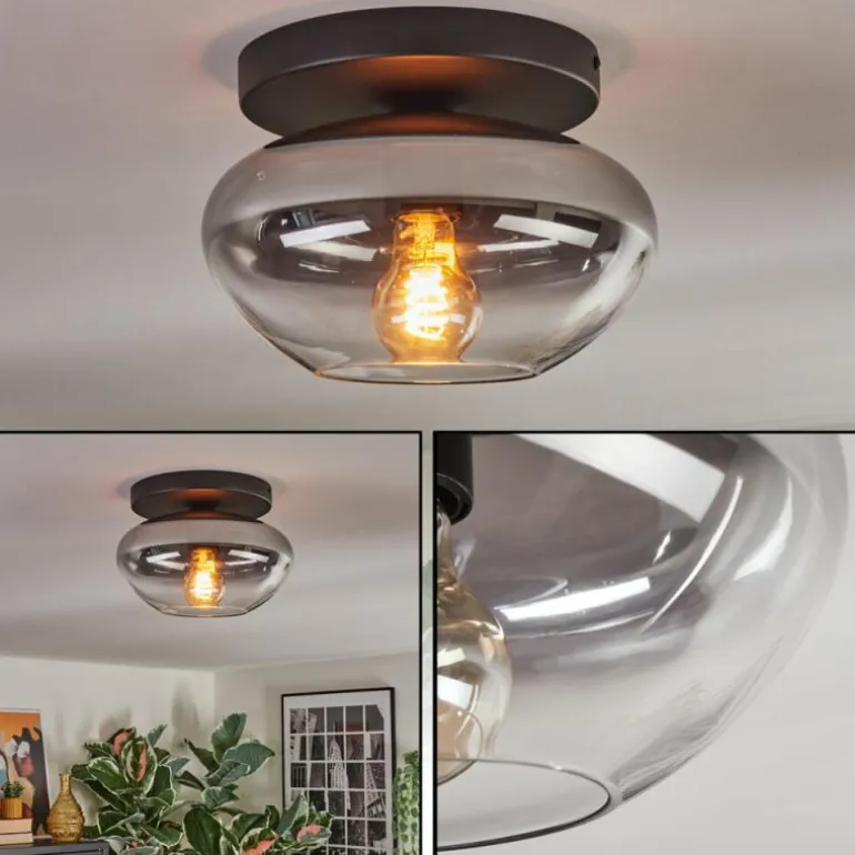 Mertola Plafonnier, Boule lumineuse Clair, Fumé, 1 lumière