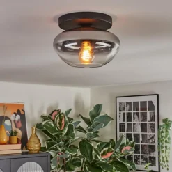 Mertola Plafonnier, Boule lumineuse Clair, Fumé, 1 lumière