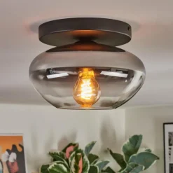 Mertola Plafonnier, Boule lumineuse Clair, Fumé, 1 lumière