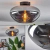 Mertola Plafonnier Chrome, Clair, Fumé, 1 lumière