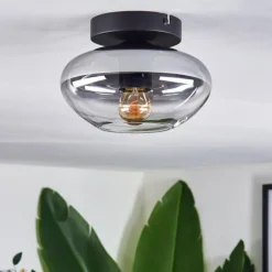 Mertola Plafonnier Chrome, Fumé, 1 lumière