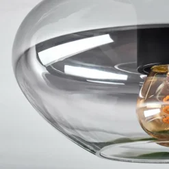 Mertola Plafonnier Chrome, Fumé, 1 lumière