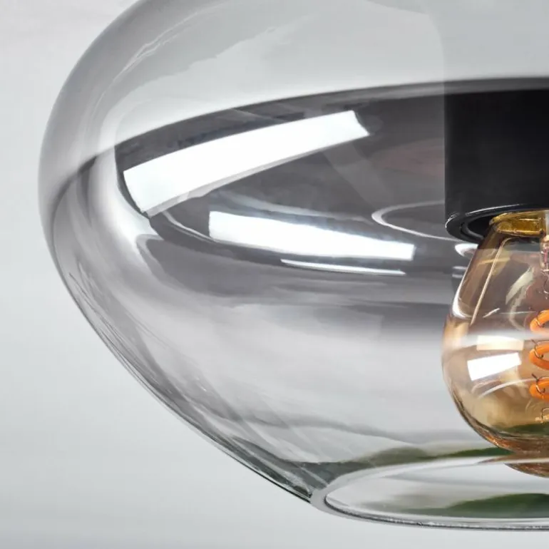 Mertola Plafonnier Chrome, Fumé, 1 lumière