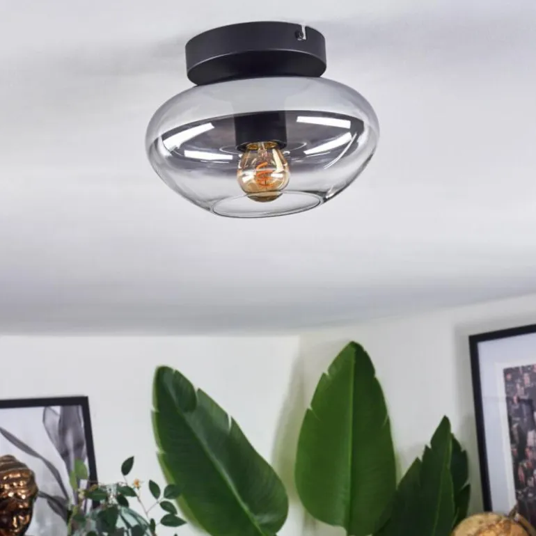 Mertola Plafonnier Chrome, Fumé, 1 lumière