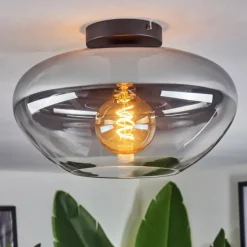 Mertola Plafonnier Clair, Fumé, 1 lumière