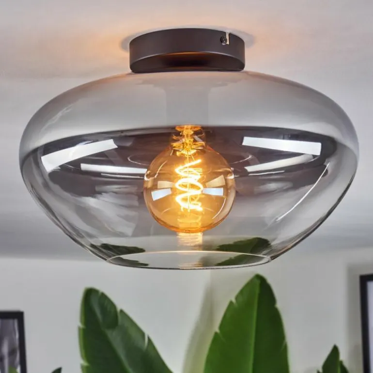 Mertola Plafonnier Clair, Fumé, 1 lumière