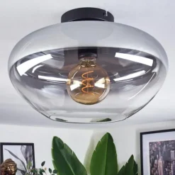 Mertola Plafonnier Clair, Fumé, 1 lumière