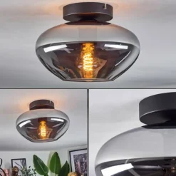 Mertola Plafonnier Fumé, 1 lumière