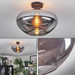 Mertola Plafonnier Fumé, 1 lumière