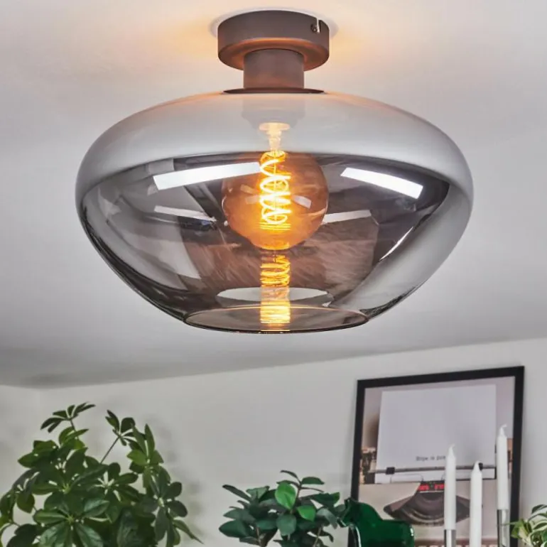 Mertola Plafonnier Fumé, 1 lumière