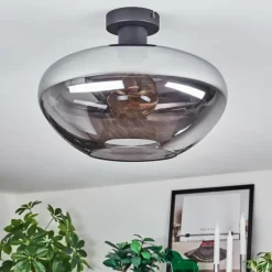 Mertola Plafonnier Fumé, 1 lumière