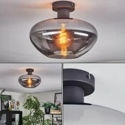 Mertola Plafonnier Fumé, 1 lumière