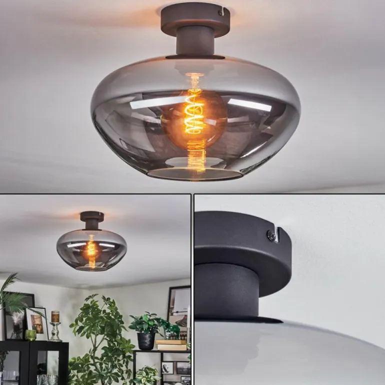 Mertola Plafonnier Fumé, 1 lumière