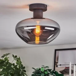 Mertola Plafonnier Fumé, 1 lumière