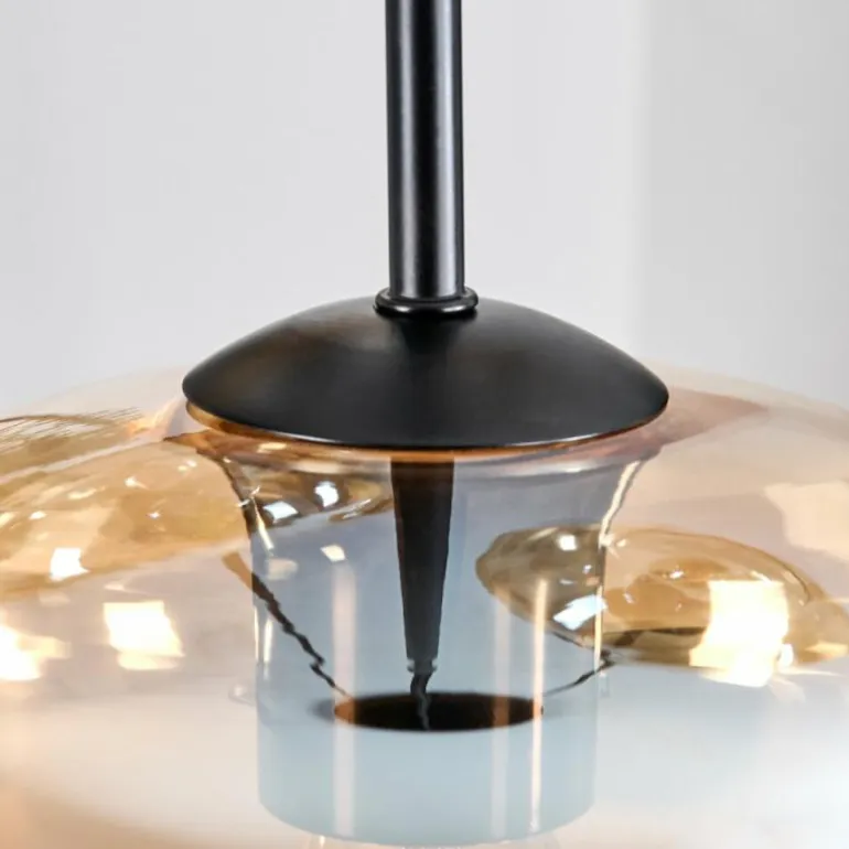 Mertola Suspension, Boule lumineuse Noir, 3 lumières