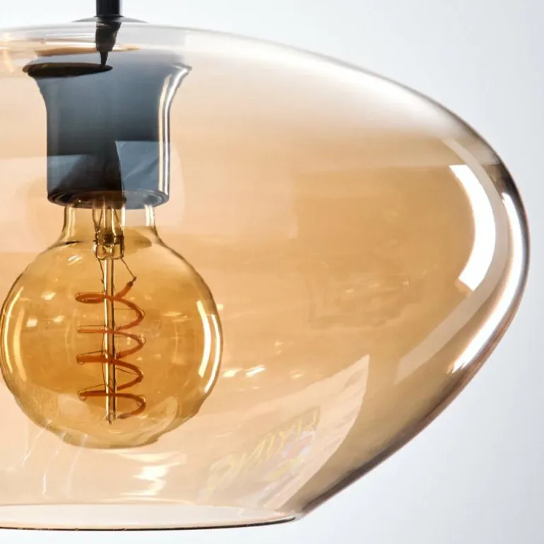 Mertola Suspension, Boule lumineuse Noir, 5 lumières