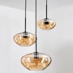 Mertola Suspension, Boule lumineuse Noir, 5 lumières