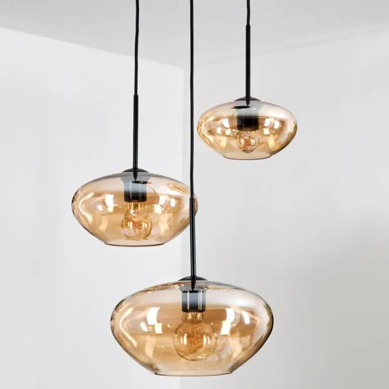 Mertola Suspension, Boule lumineuse Noir, 5 lumières