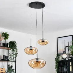 Mertola Suspension, Boule lumineuse Noir, 5 lumières