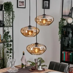 Mertola Suspension, Boule lumineuse Noir, 3 lumières