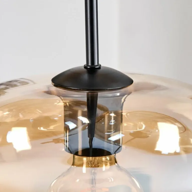 Mertola Suspension, Boule lumineuse Noir, 3 lumières