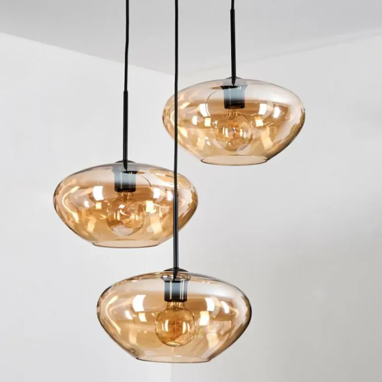 Mertola Suspension, Boule lumineuse Noir, 3 lumières