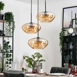 Mertola Suspension, Boule lumineuse Noir, 3 lumières