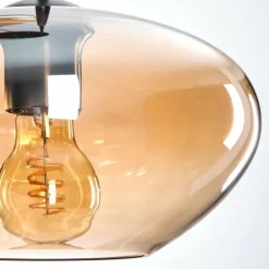 Mertola Suspension, Boule lumineuse Noir, 3 lumières