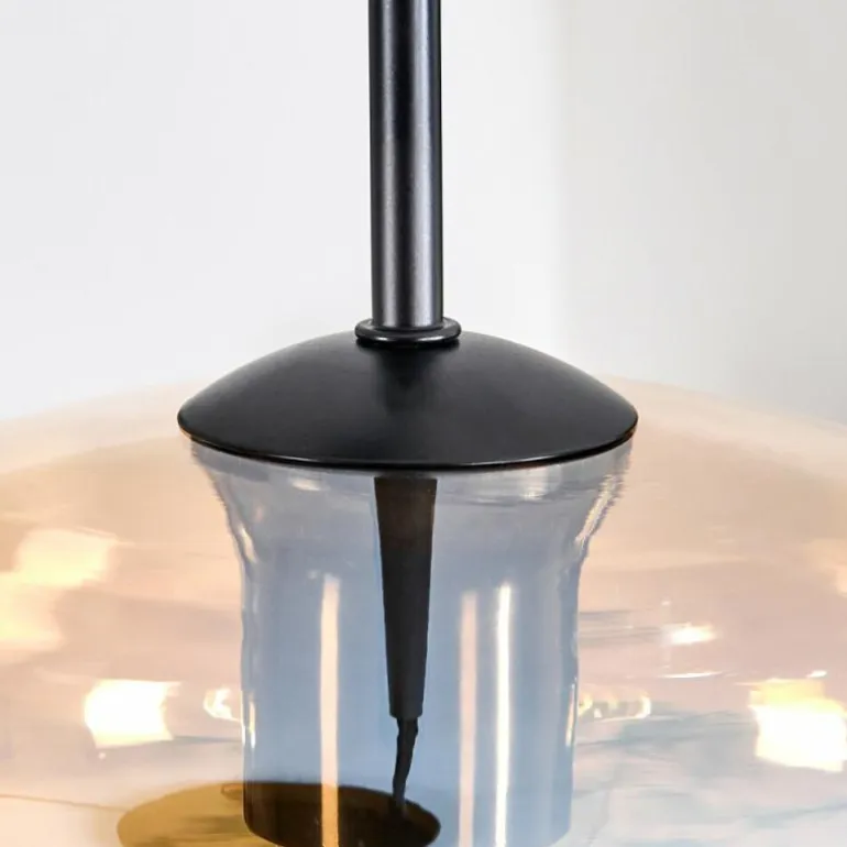 Mertola Suspension, Boule lumineuse Noir, 3 lumières