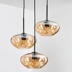 Mertola Suspension, Boule lumineuse Noir, 3 lumières
