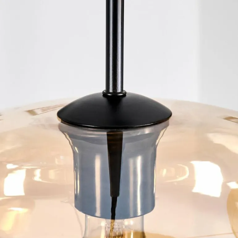 Mertola Suspension, Boule lumineuse Noir, 3 lumières