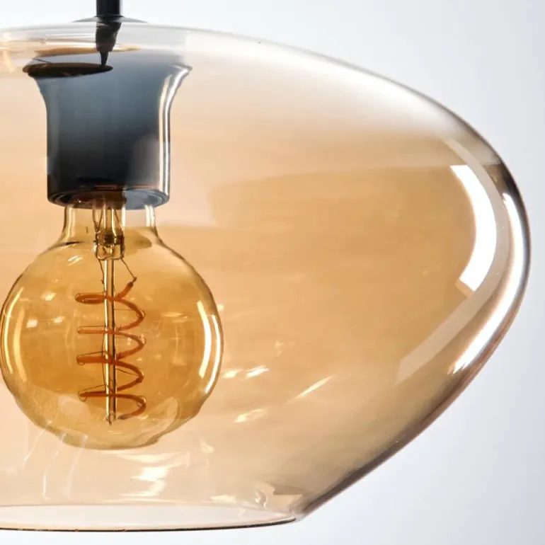 Mertola Suspension, Boule lumineuse Noir, 3 lumières