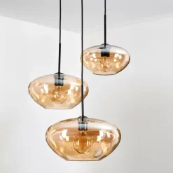 Mertola Suspension, Boule lumineuse Noir, 3 lumières