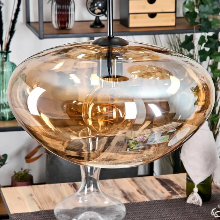 Mertola Suspension, Boule lumineuse Noir, 3 lumières