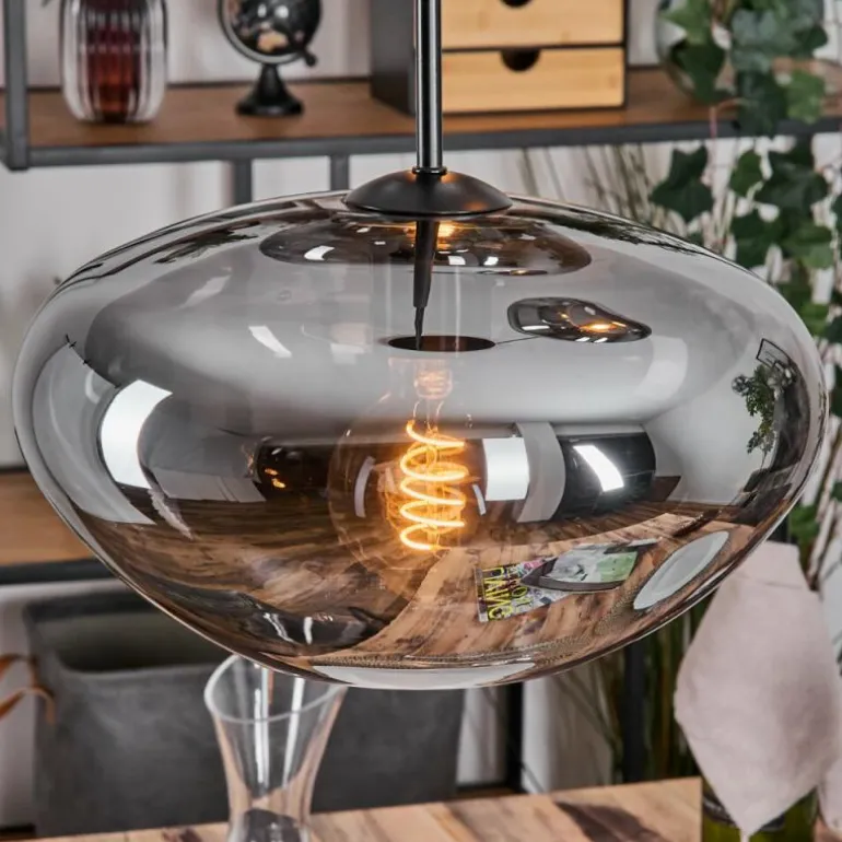Mertola Suspension, Boule lumineuse Noir, 3 lumières