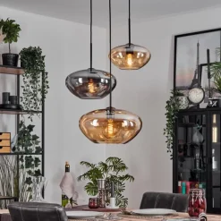 Mertola Suspension, Boule lumineuse Noir, 3 lumières