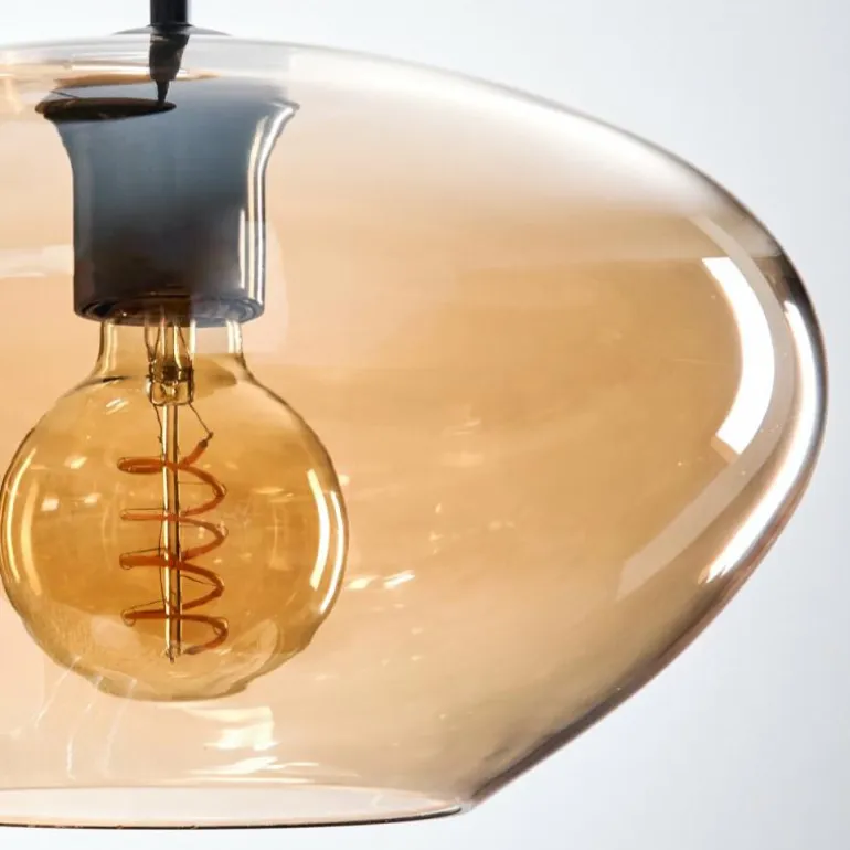 Mertola Suspension, Boule lumineuse Noir, 3 lumières