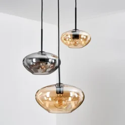 Mertola Suspension, Boule lumineuse Noir, 3 lumières