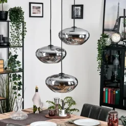 Mertola Suspension, Boule lumineuse Noir, 3 lumières