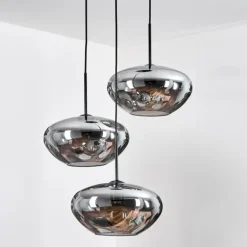 Mertola Suspension, Boule lumineuse Noir, 3 lumières