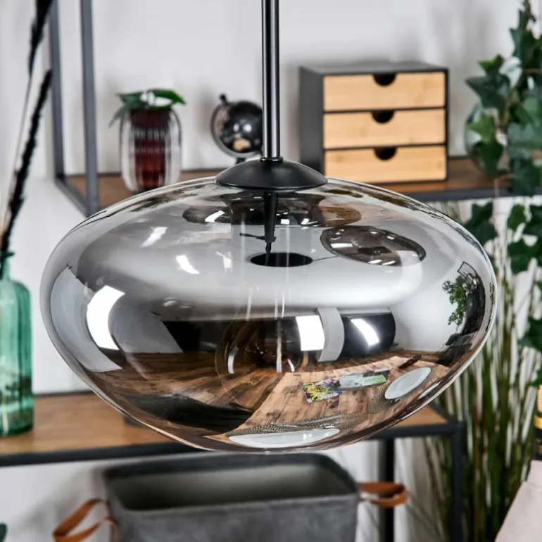 Mertola Suspension, Boule lumineuse Noir, 3 lumières