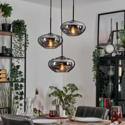 Mertola Suspension, Boule lumineuse Noir, 3 lumières