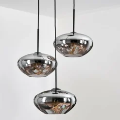 Mertola Suspension, Boule lumineuse Noir, 3 lumières