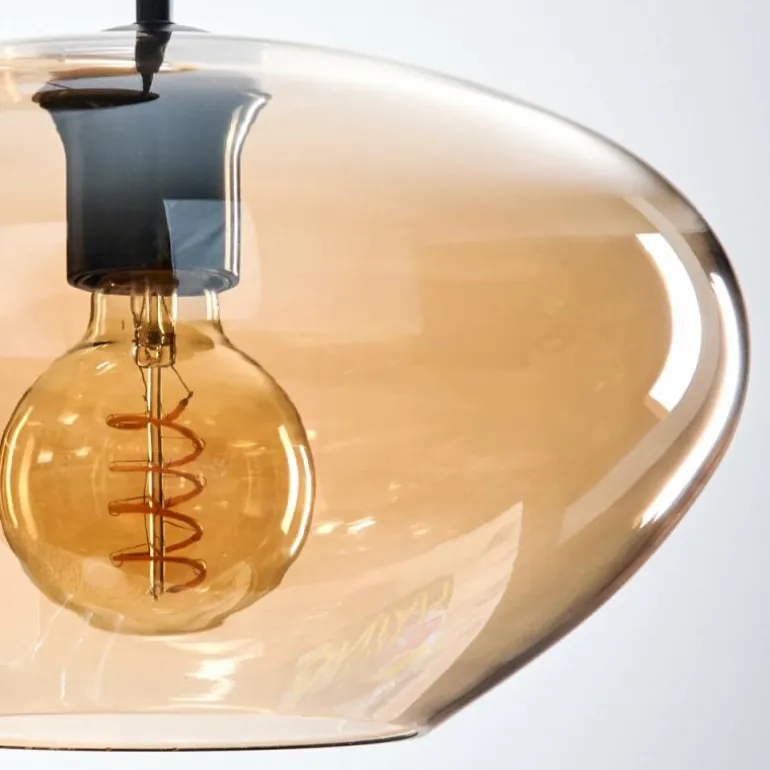 Mertola Suspension, Boule lumineuse Noir, 3 lumières